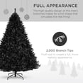 thumbnail image 3 of Árbol de Navidad Best Choice Products, completamente negro, 9 pies con 2000 puntas de rama, 3 of 7
