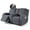 Black Gray, variant on TAOCOCO Durable 4-Pieces Loveseat Recliner Slipcovers with Console, Stretch Jacquard Reclining Couch Covers for 2 Seater Sofa with Pockets- Home Sofa Protector, Black Gray