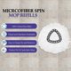thumbnail image 3 of 6Pcs Spin Mop Refills + 1 Mop Base/Holder for Vileda,O-Cedar Spin Mop, Easy Wring Mop Replacement for Floor Cleaning, Snow White Color, Triangle Shape, 3 of 4