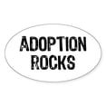 thumbnail image 1 of CafePress - Adoption Rocks - Sticker (Oval), 1 of 1