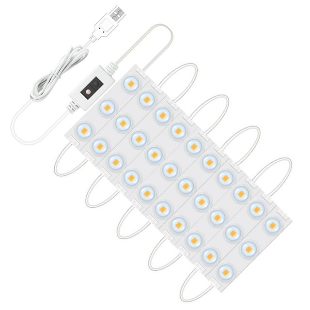 Lámpara de tocador Yuarrent con luz de espejo LED para maquillaje de plástico para exteriores