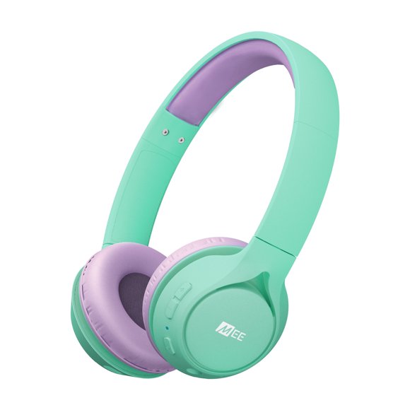MEE audio KidJamz KJ45BT Auriculares Bluetooth para Niños, Escucha Segura para Niñas, Niños y Niños con Límite de Volumen de 85 dB, Auriculares Inalámbricos para la Escuela, Tableta (Menta)