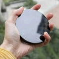 thumbnail image 5 of Black Obsidian Scrying Mirror, Natural Black Obsidian Scrying Mirror For Feng Shui With Stand, Yoga Energy Mirror Interior new Banmo, 5 of 5
