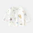 thumbnail image 4 of Baby Spring Thin Printed Half Back Pajamas and Monk Clothing Baby Top, 4 of 6