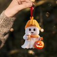 thumbnail image 4 of Adornos de Halloween para árbol de Navidad, adornos personalizados de fantasmas para Halloween, adornos colgantes de acrílico plano 2D para fiestas navideñas, decoración interior del hogar, para famil, 4 of 6