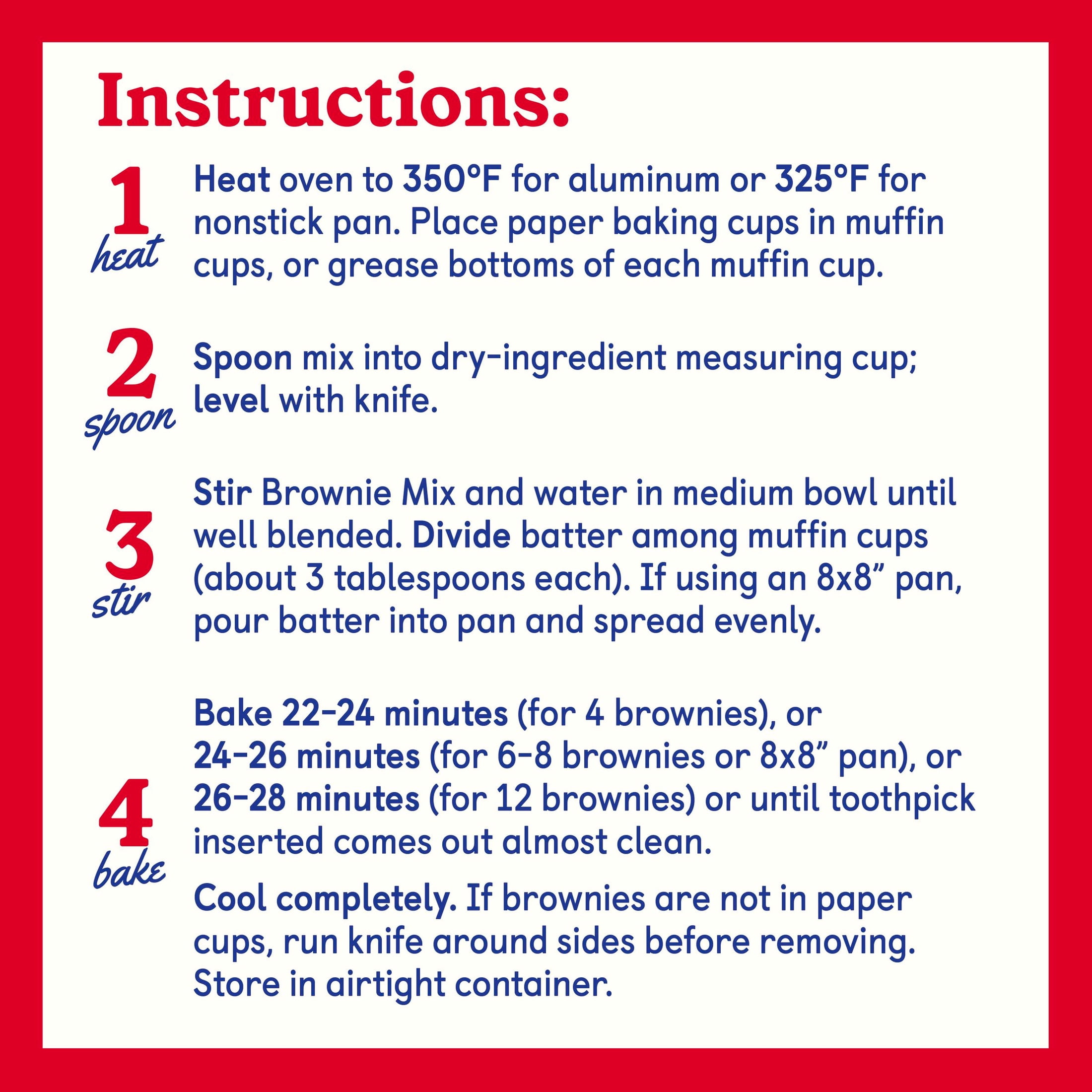 (4 pack) Betty Crocker Batchables Fudge Brownie Mix, Mix and Bake 4 to 12 per batch, 29.5 oz.