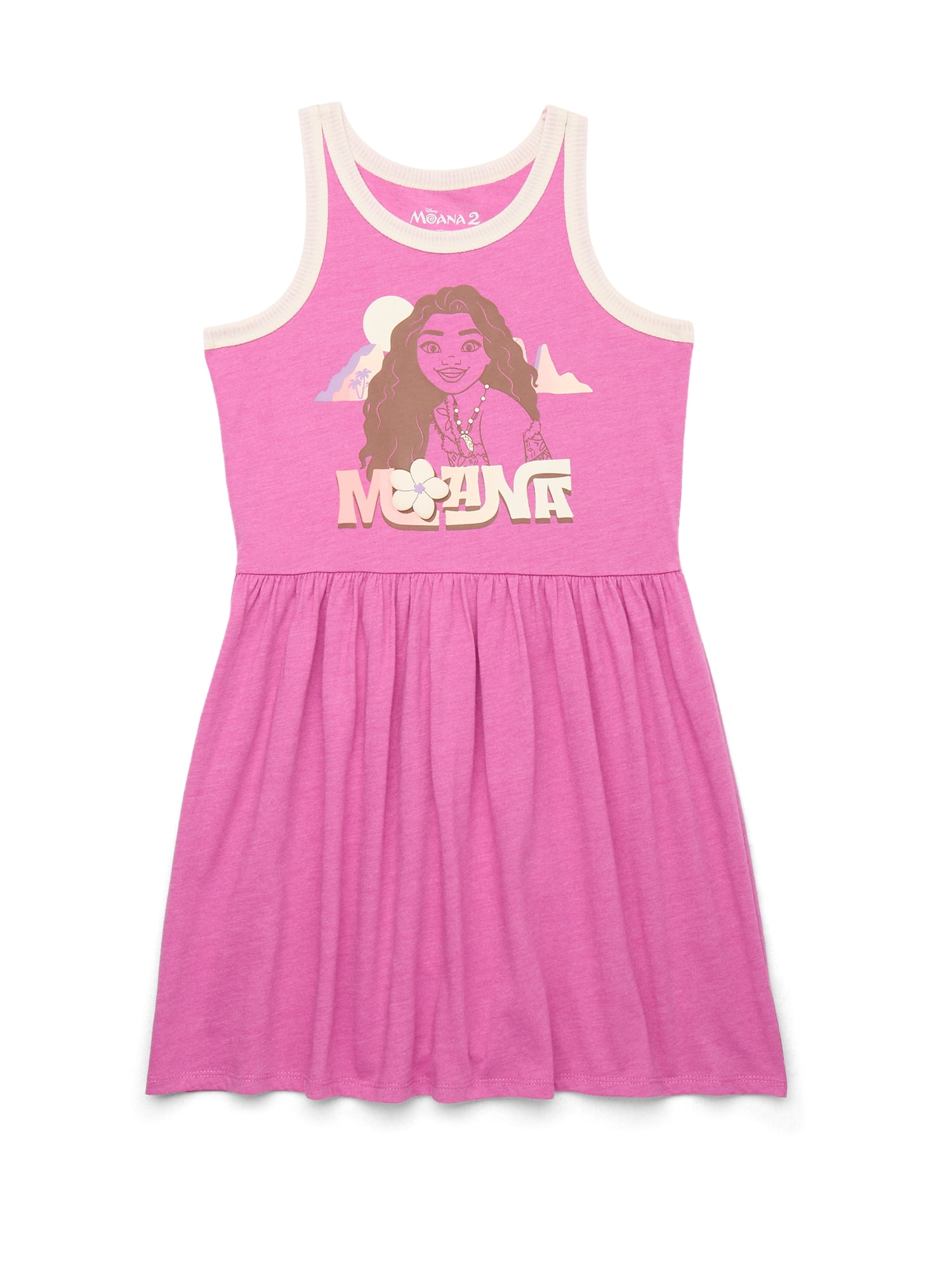 Moana Girls Graphic Print Skater Dress, 2-Pack, Sizes 4-12