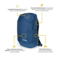 thumbnail image 3 of RTIC Road Trip Backpack, Water Resistant, Mesh Back Panel, 20 Liters, Black, 3 of 7