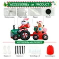 thumbnail image 6 of DeeKom 6' Christmas Santa and Reindeer on Tractor Inflatable Decoration, Blow Up Xmas Decor, Build-in LEDs for Outdoor Yard Lawn Celebrations, 6 of 7