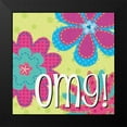 thumbnail image 2 of Pela Studio 15x15 Black Modern Framed Museum Art Print Titled - TXT QWN I, 2 of 5