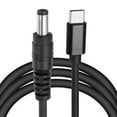 thumbnail image 1 of 2 Pcs 5FT Cable de carga rápida USB C a DC PD, 5.5x2.1mm 65W/12V (Negro), 1 of 6
