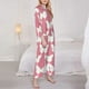 thumbnail image 3 of Balery Butterfly 2 Conjunto de Pijama con Estampado para Mujer, Conjunto de Dos Piezas con Manga Larga, Ropa de Dormir Suave con Bolsillos, Pijamas Cómodos-Medium, 3 of 7