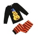 thumbnail image 1 of Sonducket Camiseta con estampado de rayas de Halloween, pantalones superiores, ropa para niños y padres en casa, chico de 4 a 5 años conjuntos de ropa  XXL, 1 of 1