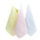 thumbnail image 4 of Toalla cuadrada de gasa de lavado sin hueso de color caramelo, toalla de saliva para bebé, toalla facial para niños con hebilla para colgar, 30 x 30 cm, 4 of 4