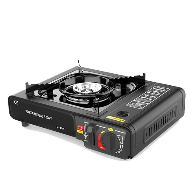 Cassette Portable Gaz Butanes 2,9 kW avec Allumage Piézo pour Cuisson Extérieure Camping Pique-Nique Randonnée Sac à Dos Randonnée Barbecue