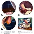thumbnail image 3 of Designart Happy Pig Taking A Bath Canvas Wall Art, 3 of 5