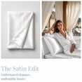 thumbnail image 7 of WVG Satin Full Size Sheet Set 4PCS, Luxury Bed Sheets, Silky Fitted Sheet Bedding Set, Breathable Cooling Bed Sheets with 2pcs Pillowcases, Fits Deep Mattress, 7 of 7