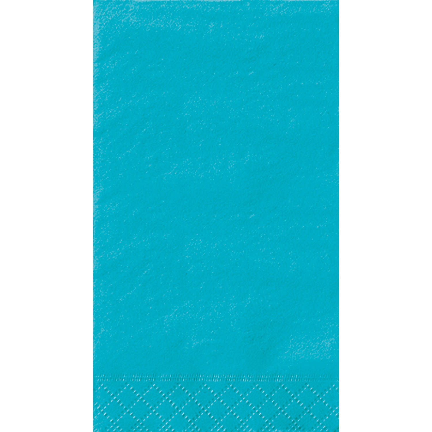 Paper Guest Napkins, 7.75 x 4.5 in, Teal, 20ct