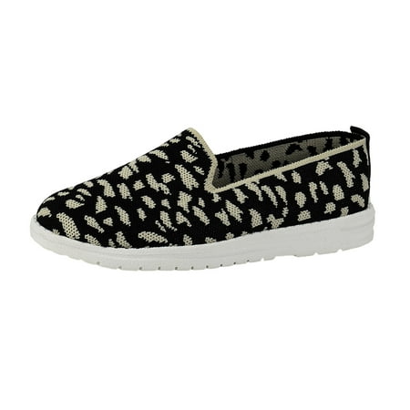 

Ladies Fashion Leopard Print Breathable Knitted Mesh Flat Bottomed Casual Sports Shoes Women s Wedge Sneaker Sneaker Boots for Women Sneaker Socks for Women Sneaker Wedges for Women Sneaker Slippers