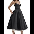 thumbnail image 1 of Vestidos de Invitada de Boda para Mujer, con Tirantes Finos, Corsé, para Fiesta de , con Encaje Floral, Vestidos Largos de Fiesta Negro S, 1 of 10