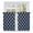 Navy Blue, variant on Navy Blue Morocco Pattern Tier Curtains, White Moroccan Geometric Art Light Filtering Kitchen Curtains, 2Pcs Rod Pocket Half Window Treatments Panels for Sink Cafe Cabinet Camper 27.5x24 Inches