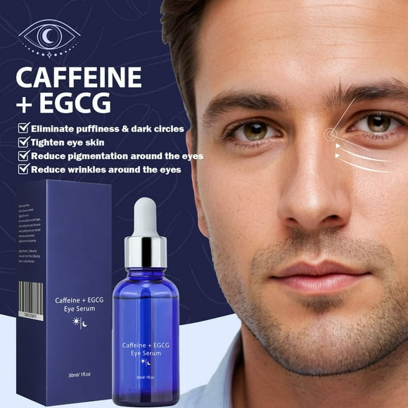 Vadktai Caffeine Solution 5% + EGCG, Caffeine Eye Serum For Face, Moisturizing Under Eye Solution For Reduces Dark Circles & Puffiness, 30 ML/ 1 PCS