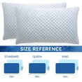 thumbnail image 2 of Cooling Bed Pillows for Sleeping Set of 2, Shredded Memory Foam Pillows Queen Size, Adjustable Cooling Pillow for Side, Back, and Stomach Sleepers, Neck Supportive Pillows, 2 of 7