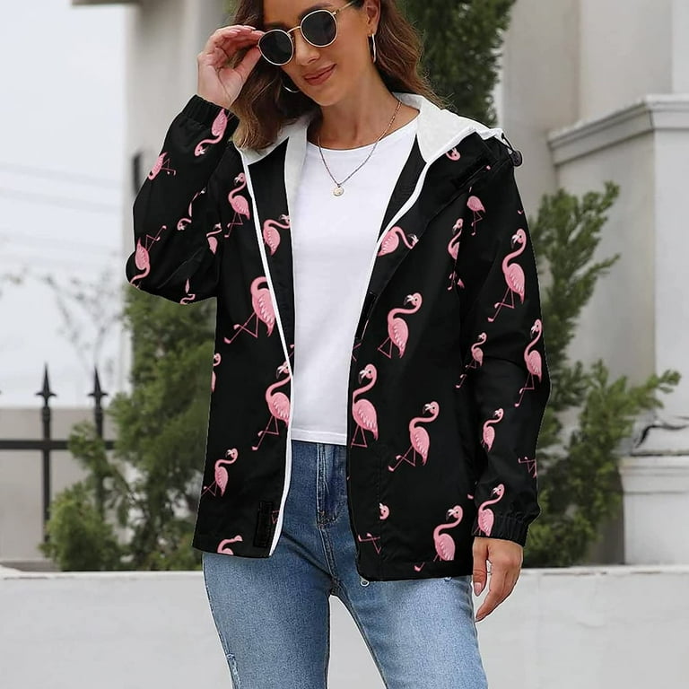 Pink store flamingo jacket