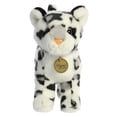 thumbnail image 3 of Aurora - Medium White Miyoni - 9" Snow Leopard - Realistic Stuffed Animal, 3 of 5