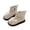 Beige, variant on Viluyesy Girls Boots Casual Fashion Keep Warm Flat Bottom Soild Color Pull On Fall and Winter Shoes for Girls Black US 9.5