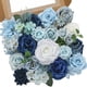 thumbnail image 1 of Flores Artificiales Serwalin Rosas Azules de Seda x16, 1 of 7