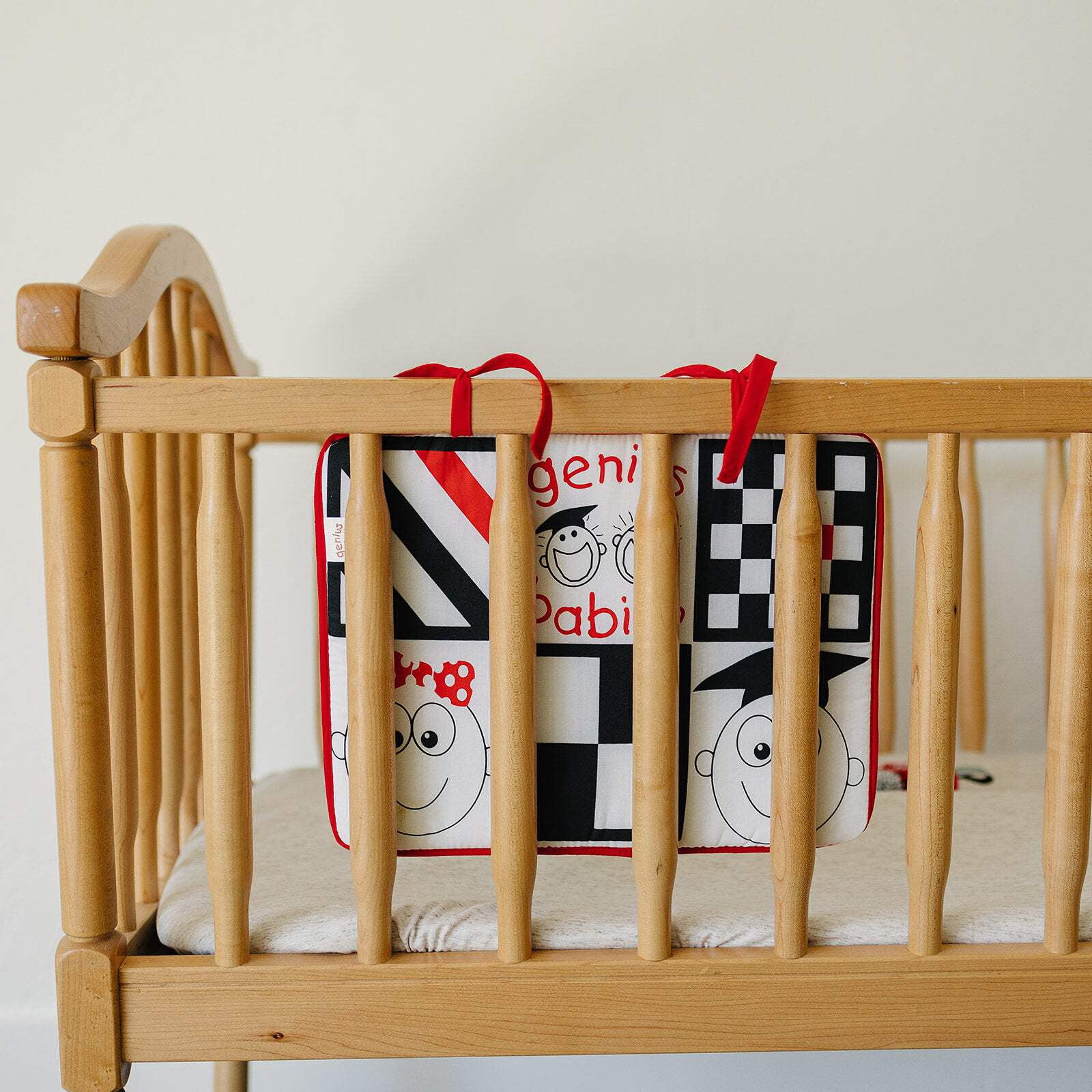 Genius Babies - Baby Mirror for Crib or Car in High Contrast Colors (13.25" x 10.75")