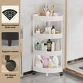 thumbnail image 2 of sruoe Corner Shower Organizer Clearance, Bathroom Shelf Organizer, Wall Mount Suction Cup Bathroom Storage Rack, No Drilling Over The Shower Head Caddy, 2 of 7
