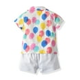 thumbnail image 2 of Boy Short Set Balloon Shirts Shorts Big Sister Little Bro Outfit Family Matching Twins Matching Outfits,12M-6Y, 2 of 8