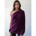 thumbnail image 3 of Women'S Fall Sweaters 2025 Casual Long Batwing Sleeve Loose Off Shoulder Knit Pullovers Jumper Tops  One size, 3 of 7