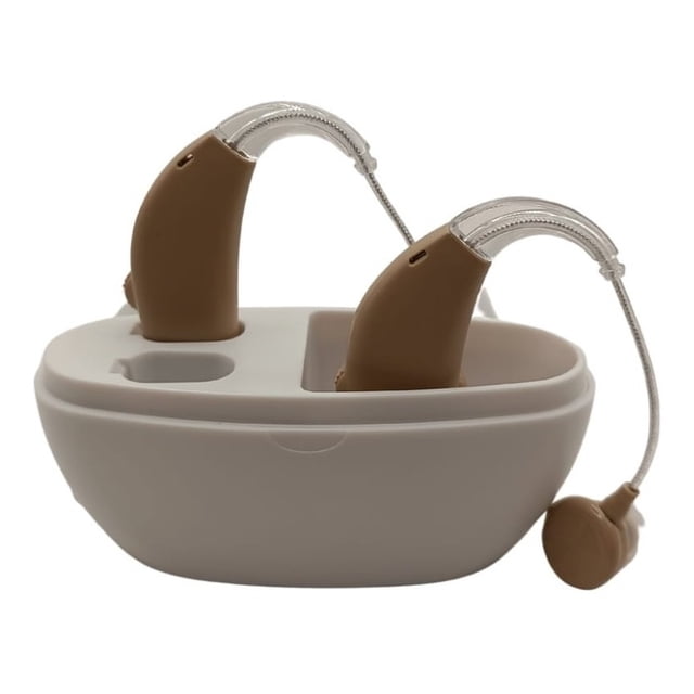 Audifono Auditivo Cheap Medic GM100A color Beige Para Sordera Recargable 2 Piezas