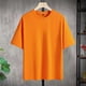 thumbnail image 3 of Camiseta de manga corta 100% algodón puro para hombre y mujer, camiseta de marca holgada y de moda., 3 of 5