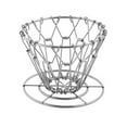 thumbnail image 1 of Generic Stainless Steel Coffee Filter Holder in Golden or Silver, Compact Foldable Design, 10x7cm, Lightweight at 100g, 1 of 6