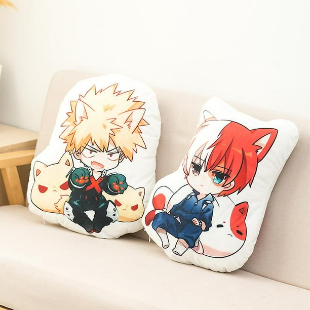 50cm My Hero Academia Anime peluche suave cojin almohada Midoriya Izuku Bakugou Katsuki Todoroki Shouto munecos de peluche Walmart en linea