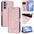 thumbnail image 1 of Flip Case for Samsung Galaxy M34 5G RFID Blocking Magnetic Clasp Wallet Case with 3 Card Slots and Kickstand Function, 1 of 4