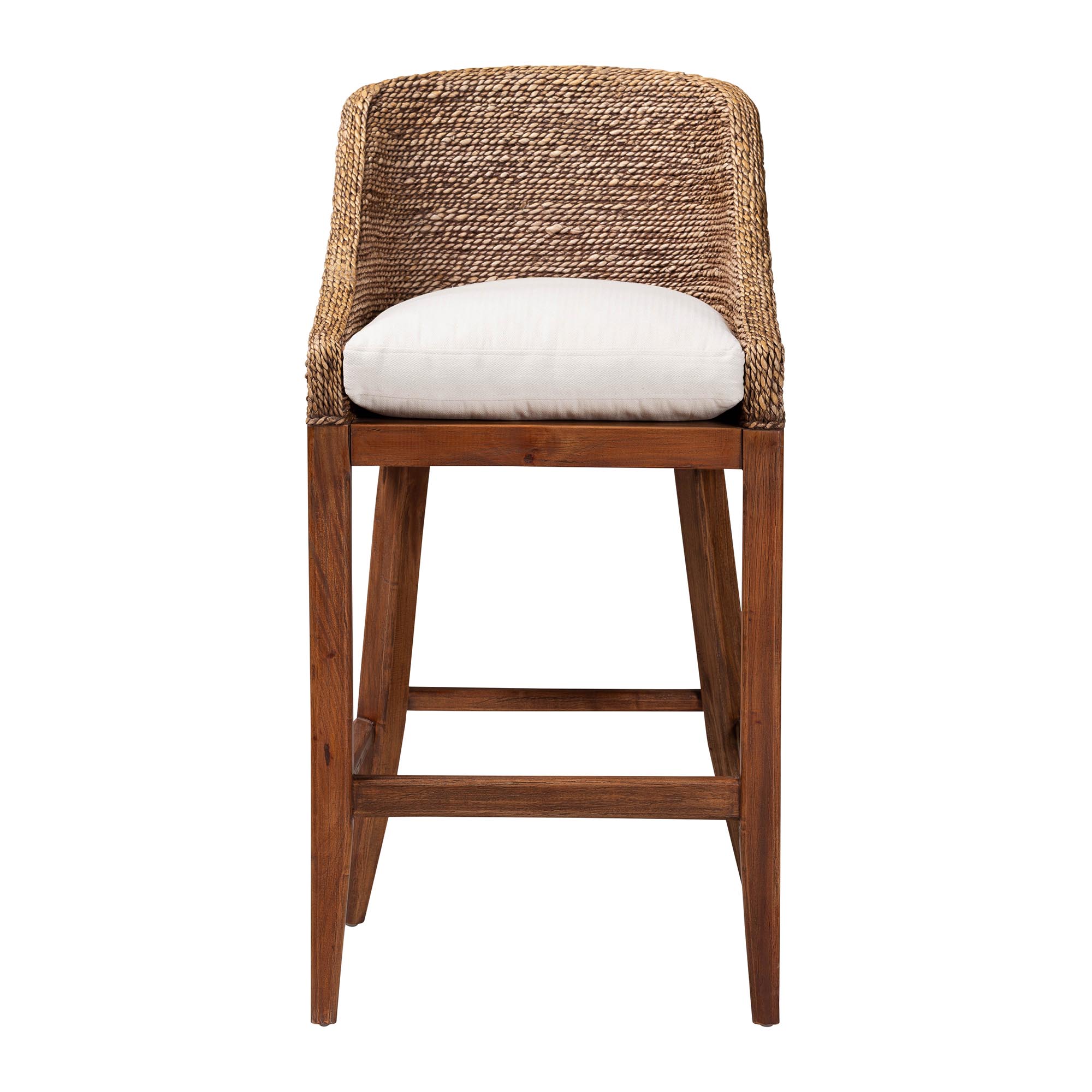 bali & pari Jasper Boho Bar Stool, Bar Height, Brown Wash