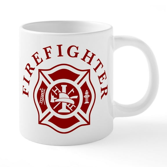 CafePress - Firefighter - 20 Oz White Ceramic Mega Mug