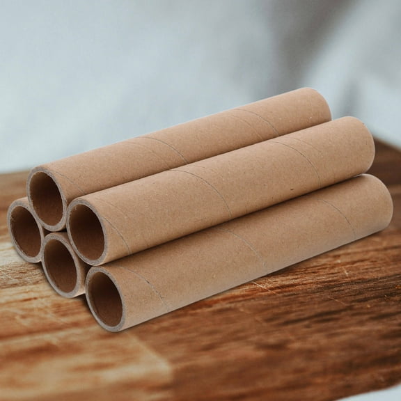 KONTONTY 5pcs Cardboard Cylinder Posters Container Round Portable Tube Brown Round Cardboard Mailing Tubes for Shipping Packing Art Prints Maps Blueprints