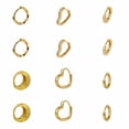thumbnail image 2 of Gold Plated Earrings for Women,6 Pairs Heart 14k Gold Hoop Earrings,Hypoallergenic Chunky Jewelry Set Gifts, 2 of 10