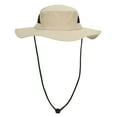 thumbnail image 3 of 2-Pack Charcoal & Khaki Wide Brim Technical Boonie Sun Hat with Vented Mesh Piecing, 3 of 8