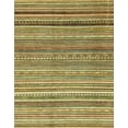 thumbnail image 1 of Ahgly Company Indoor Rectangle Abstract Metallic Gold Abstract Area Rugs, 4' x 6', 1 of 6