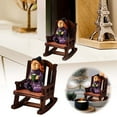 thumbnail image 1 of Ghostly Halloween Necessity Rocking Chair With Mysterious Spirit In Black Robes Resin Collectible, 1 of 7