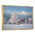 thumbnail image 2 of Designart "Winter Wonderland At Hotels And Lodges I" Hotels & Lodges Floater Framed Canvas Wall Art, 2 of 5
