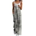thumbnail image 2 of Nmnitkp Women's Summer Casual Overalls Loose Wide Leg Jumpsuits Boho Floral Printed Baggy Rompers with Pockets, 2 of 6