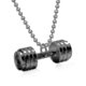 thumbnail image 5 of Colgante de acero inoxidable con forma de mancuerna y barra con personalidad, creativo collar deportivo para hombre para culturismo y fitness - colgante de acero con cadena - Código de producto 30940, 5 of 5